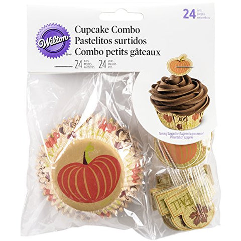 Wilton Cupcake Combo Pack - Pumpkin Standard (48 pcs set)