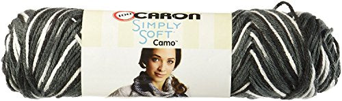 Caron Simply Soft Camo Yarn Night Camo 204 Yards 4 OZ