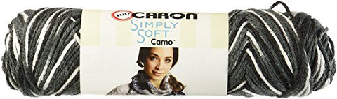 Caron Simply Soft Camo Yarn Night Camo 204 Yards 4 OZ