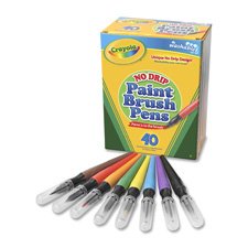 40 ct. Washable No Drip Paint Brush Pens