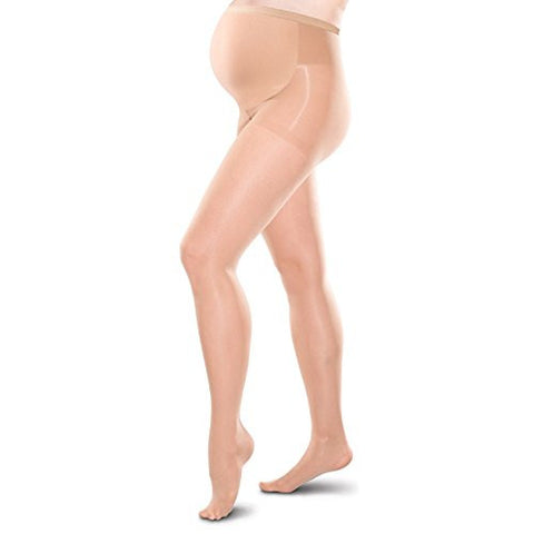 Short Sheer Maternity Pantyhose 20-30mmHg Natural, Medium