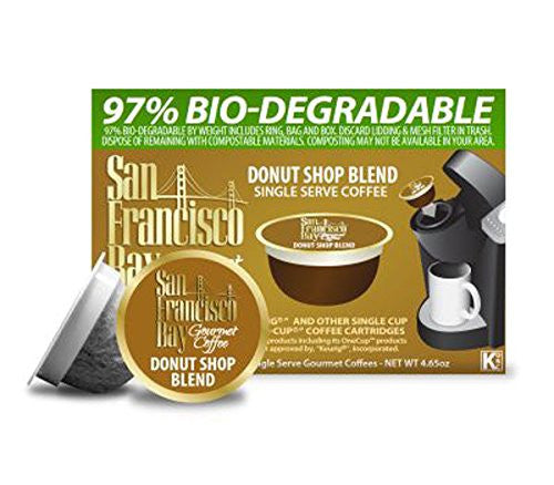 San Francisco Bay Gourmet Coffee OneCup Donut Shop Blend Coffee 36 Count