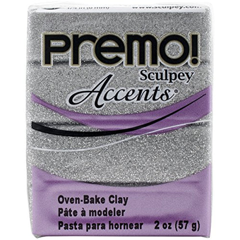 Premo! Sculpey Accents White Gold Glitter, 2oz