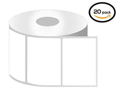 4" x 2.5" Direct Thermal Labels - Permanent Adhesive - 1 Inch Core