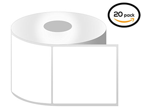 4" x 4" Direct Thermal Labels - Permanent Adhesive - 1 Inch Core