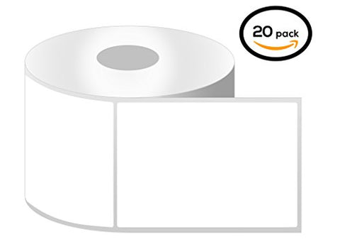 4" x 5" Direct Thermal Labels - Permanent Adhesive - 1 Inch Core