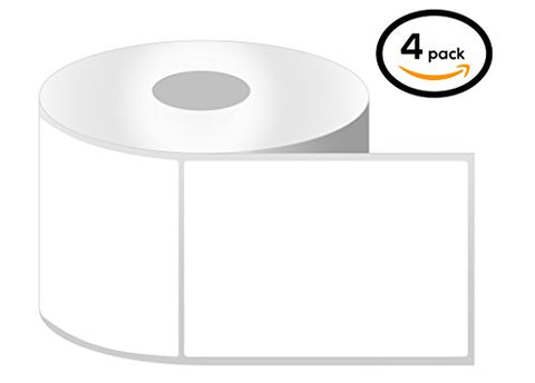 4" x 5" Direct Thermal Labels - Permanent Adhesive - 1 Inch Core