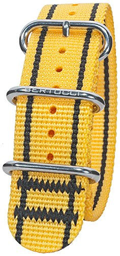 DX3 Nylon 7/8" Modena Giallo with Stripes High Polish Stainless Steel