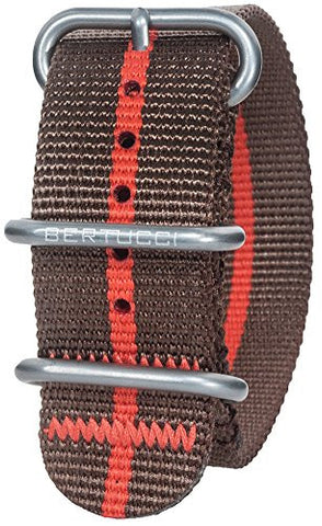 DX3 Nylon 7/8"Imola Bronze w/ Orange Stripe Matte Stainless Steel