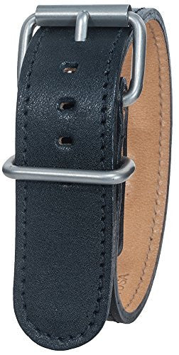 Montanaro Survival Leather 7/8" Duration Black Matte Stainless Steel