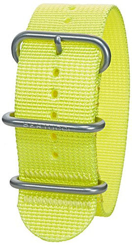 DX3 Nylon 1" High-Viz Yellow Matte Stainless Steel