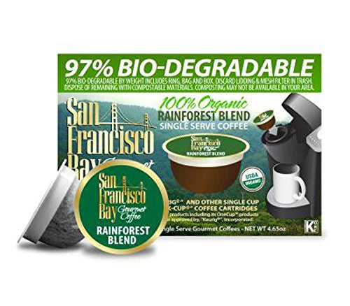 San Francisco Bay Gourmet Coffee OneCup Organic Rainforest Blend Coffee 12 count