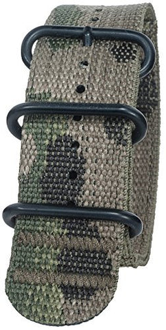 Camo 2-Ply Webbing 1" Multicam with Nano Black ION Stainless Steel