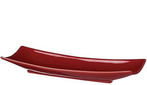 Red Rectangular Tray 16.5"L x5.25"W x2.25"H