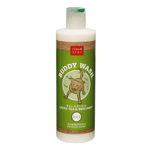 Cloud Star® Buddy Wash™ Pet Shampoo Plus Conditioner - Green Tea and Bergamot 16 fl. oz.