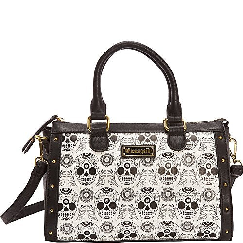 Black/White Sugar Skull Duffle Bag