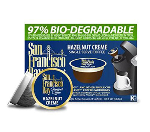San Francisco Bay Gourmet Coffee OneCup Hazelnut Creme Coffee 12 count