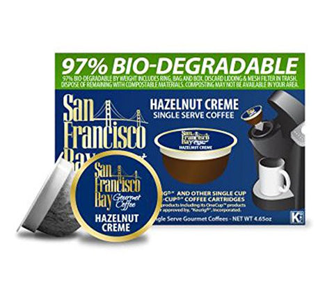 San Francisco Bay Gourmet Coffee OneCup Hazelnut Creme Coffee 12 count