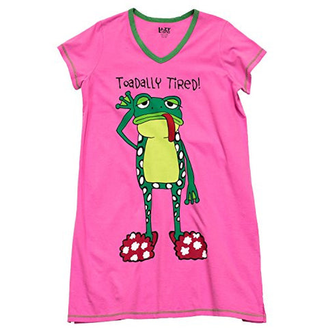 Lazy One Toadally Tired - 028, Nightshirt, L - XL