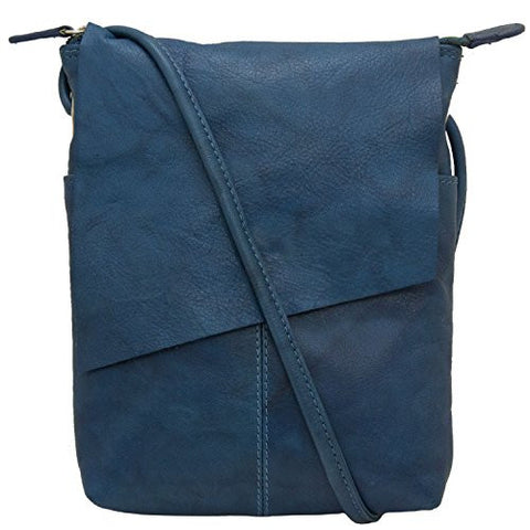 Rawhide Flap/Crossbody with adjustable strap - Jeans Blue