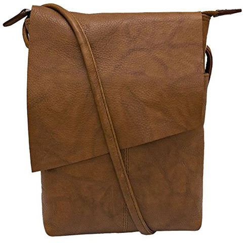 Rawhide Flap/Crossbody with adjustable strap - Antique Saddle