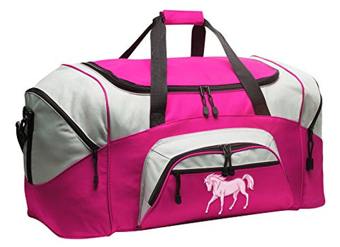 Cute Horse Duffle Bag Pink (13.5"x27.25"x14.5")