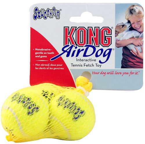 KONG COMPANY 3PK X-SMALL SQUEAKER TENNIS BALLS
