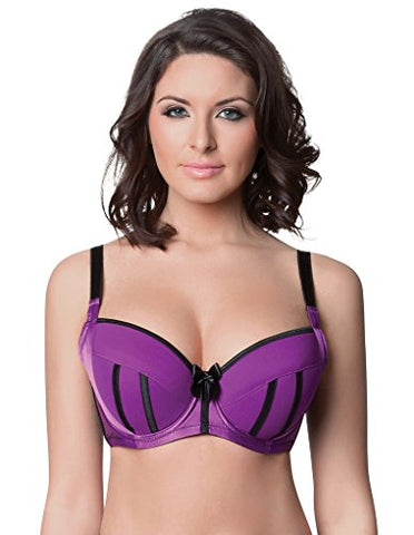 Charlotte Padded Bra 36DD, Purple Wine Black (not in pricelist)