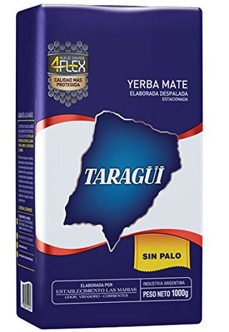 Taragui Yerba Mate  Sin Palo, 2.2lbs