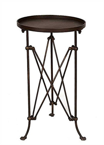 14-1/4" Round x 25"H MetalTable, Bronze Finish, KD