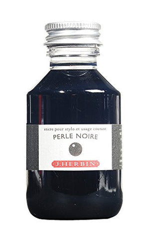 J. Herbin La Perle des Encres Fountain Pen Ink Bottled 100ml Perle Noire