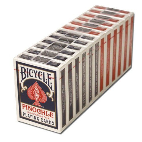 Bicycle Pinochle, Red and Bicycle Pinochle, Blue