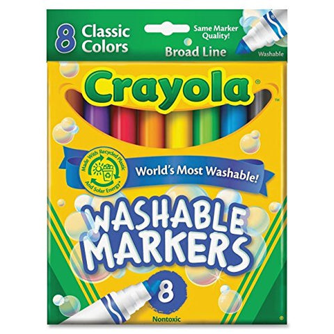 8 ct. Ultra-Clean Washable Classic, Broad Line, Color Max Markers