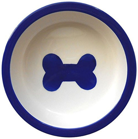Melia Blueberry Bone Ceramic Bowl - Small