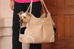 Madison Mia Michele Mocha Faux Pebble Carry Bag