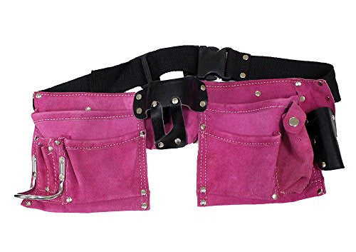 PINK SUEDE TOOL BELT