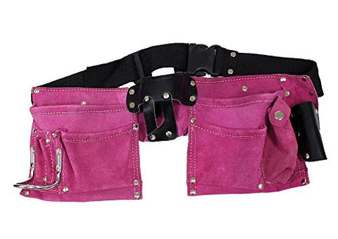 PINK SUEDE TOOL BELT