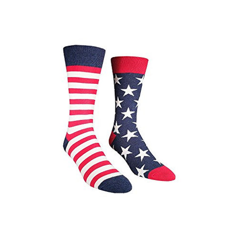 Men's Flag Socks, Vintage Blue