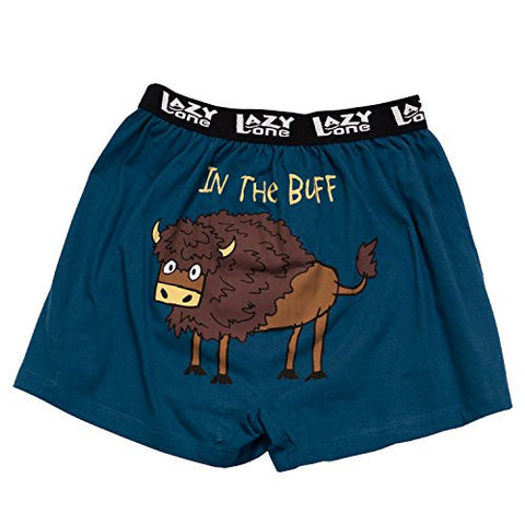 Lazy One Comical Boxers, In The Buff, M