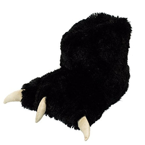 Lazy One Paw Slippers, Black Paw Slipper, S
