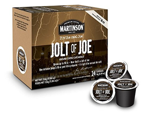 MARTINSON COFFEE, JOLT OF JOE (24 SINGLE SERVE CUPS)