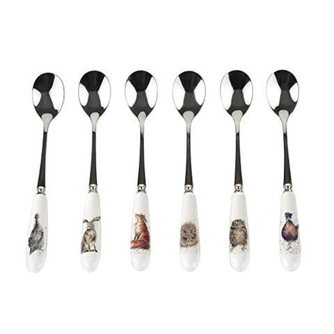 Tea Spoons Set of 6 - Assorted  6 inches each