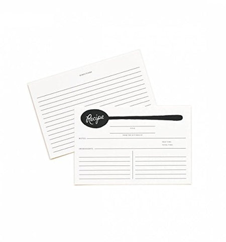 CHARCOAL SPOON Recipe Cards (Pack of 12)