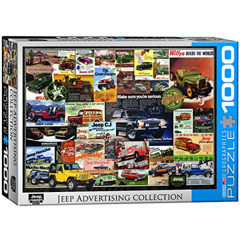 Jeep Vintage Car Ads 1000 pc