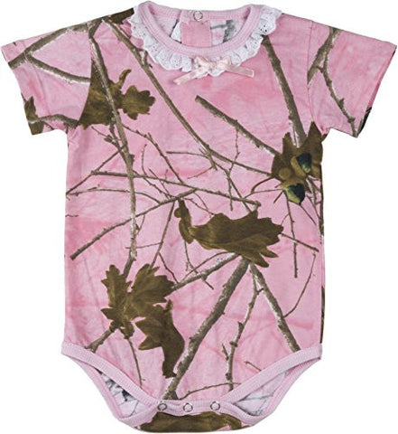 B-nack Onesie Pink Camo IN-12 3-6 Months