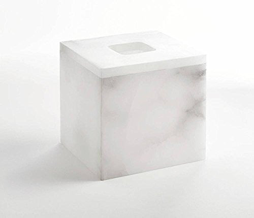 Alabaster: Tissue Holder, (White)