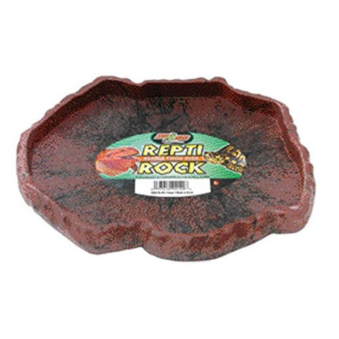 ZOO-MED LABORATORIES LARGE ROCK FOOD DISH FD40 (random color)