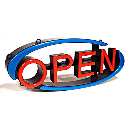 Arch Swivel LED Open Sign, 22.5" W x 9" H x 2.8" D