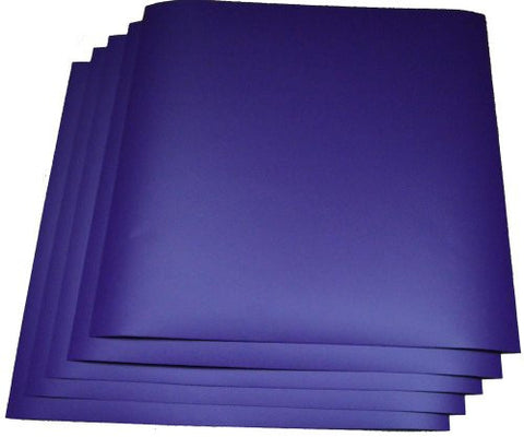 Expressions Vinyl - 12"x12" Removable/Indoor (Matte) Adhesive Vinyl Sheets - 5 Pack (Purple)