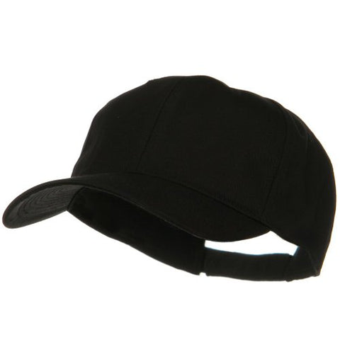e4Hats, New Big Size High Profile Twill Cap - Black (fitting from XL to 3XL)